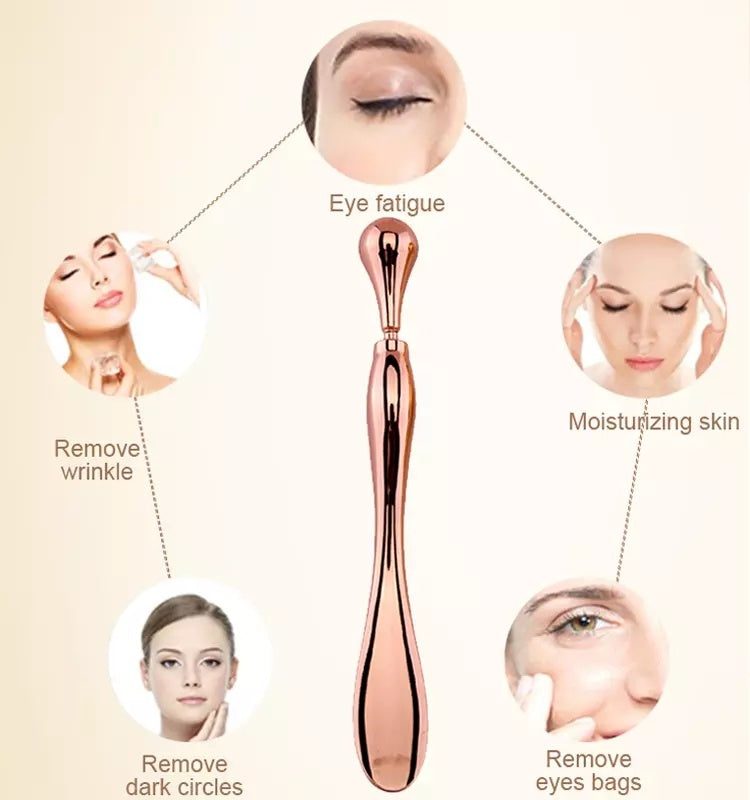 Eye Cream Stick Roller For Face Metal Spatula Puff Applicator Eye Cream Massager Facial Cream Massage Sticks Eye Metal Makeup Spatula Eye Wand 10cm Eye Cream Stick Roller For Face Metal Spatula Puff Applicator Eye Cream Massager Facial Cream Massage Sticks Eye Metal Makeup Spatula Eye Wand 10cm